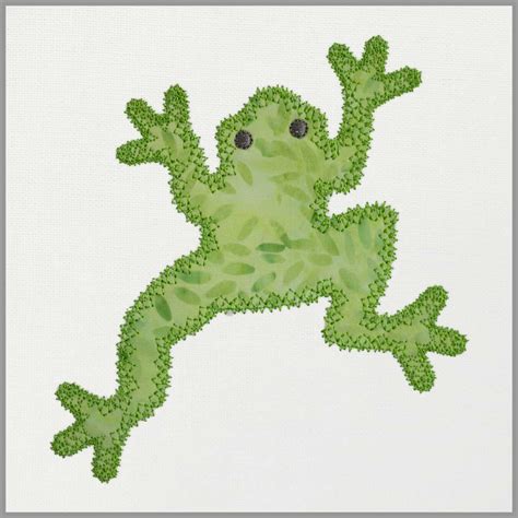 Go Leaping Frog Embroidery Designs Accuquilt