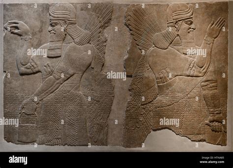 Reliefs From The Palace Of Ashurnasirpal Ii Met Stock Photo Alamy