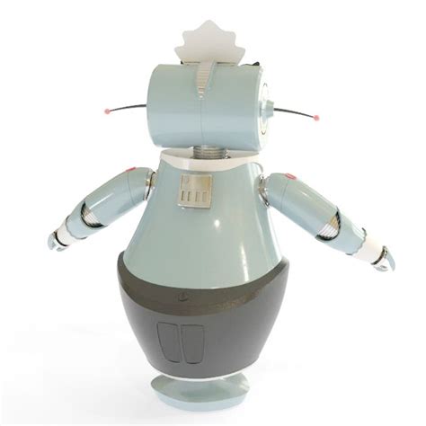 Future Robot Servant 3d Model 3ds Max Files Free Download Modeling