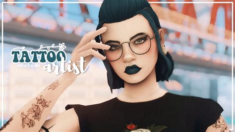 Tattoo Artist 🖤 Cc Links The Sims 4 Create A Sim Cas Youtube