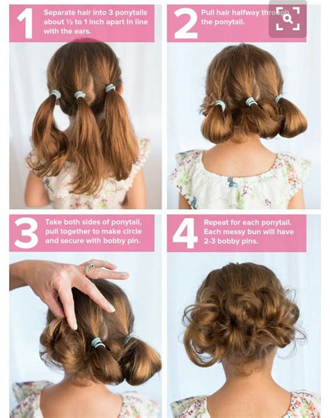 Strange Little Buns Girls School Hairstyles Easy Hairstyles For Kids