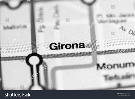 Girona Station Barcelona Metro Map Stock Photo Shutterstock