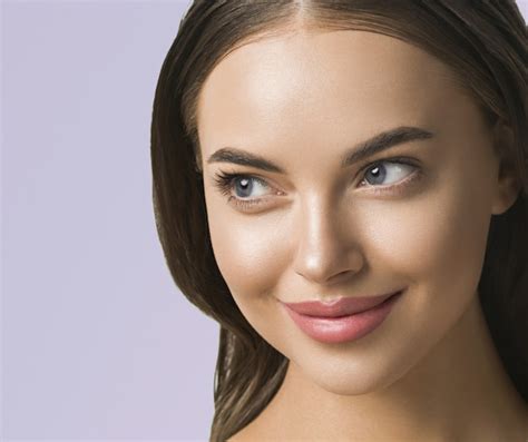 Premium Photo Clean Skin Beauty Woman Face Healthy Skin Natural Make