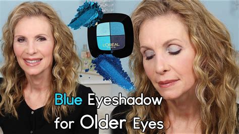 How To Wear Blue Eyeshadow Over 50 Youtube