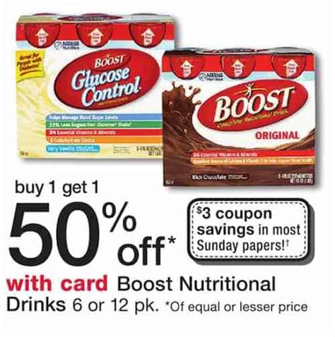 Printable Coupons And Deals Boost Nutritional Drink Mix Printable Coupon