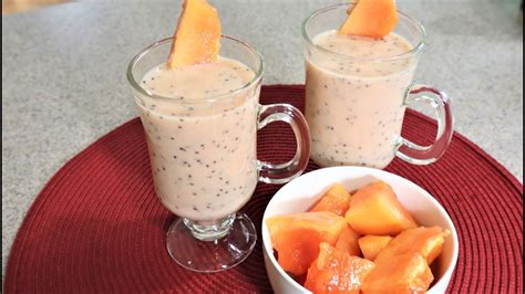 Chia Papaya Smoothie Healthy Smoothie To Lose Weight Chanas