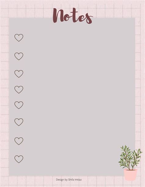 Pin On Cute Printable Notepads