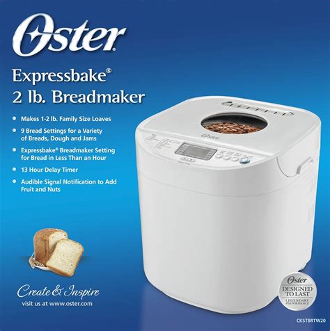 Oster 2 Pound Bread Maker Only 60 On Amazon Bjs Deals