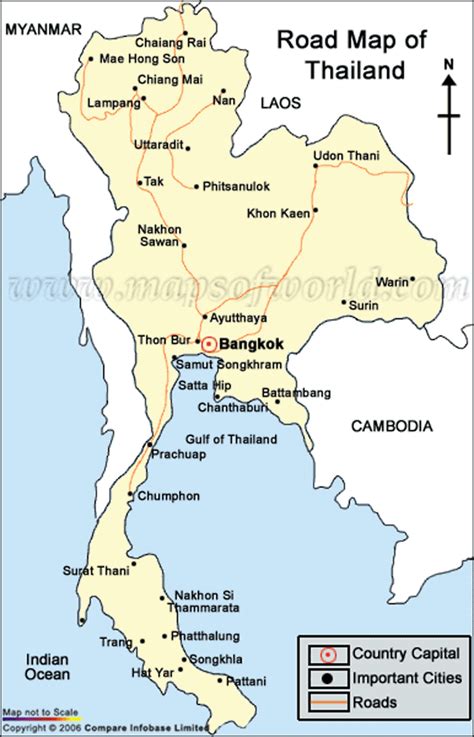Thailand Road Network Map