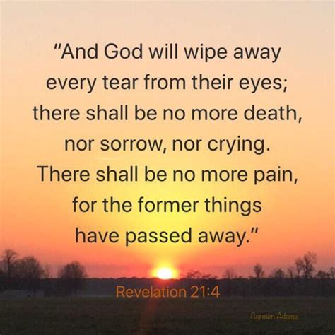 Revelation 214 And God Will Wipe Away Every Tear Bible Bible