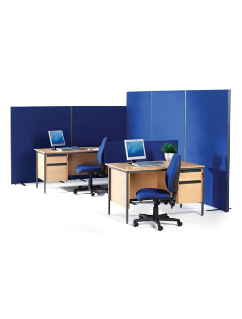 Floor Standing Screen Blue 1200x1500mm Office Divider Screen 512 B