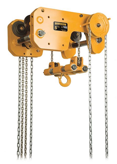 Harrington Geared Trolley 10000 Lb Lifting Capacity Manual Chain