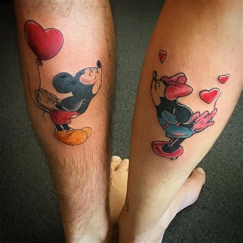 80 Disney Couple Tattoos That Prove Fairy Tales Are Real Disney Couple