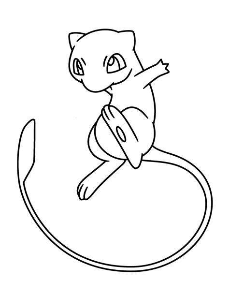 Mew Coloring Pages Educative Printable