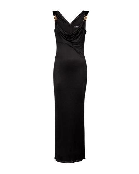 Versace Medusa Jersey Gown In Black Lyst