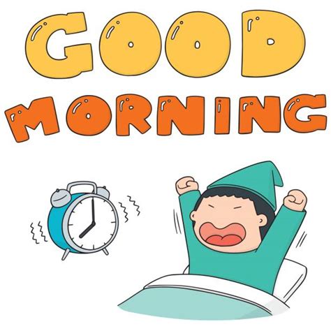 Top Cartoon Person Waking Up Clip Art Vector Graphics And