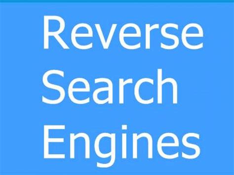 Reverse Image Search Engines Psadobm