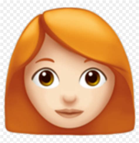 Redheaded Emoji 👩🏻‍🦰 As A Redheaded Gal I Love Red Hair Girl Emoji Hd Png Download