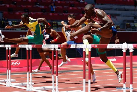Jamaican Hurdler Parchment Wins Mens 110m Hurdles At Tokyo Olympics