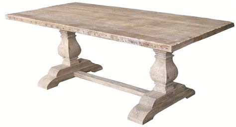 four hands hughes rectangular dining table with double sculptured bases jacksonville furniture