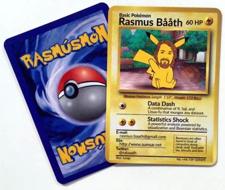 In october 1996, the pokemon franchise made its first foray outside of the video game genre with the release of the much anticipated pokemon trading card game. How I made some Pokémon Business Cards | R-bloggers