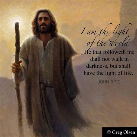 I Am The Light Of The World Light Of Life John 8 12 Jesus