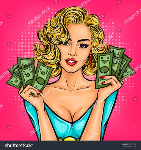 33156 Girl With Money Stock Vectors Images And Vector Art Shutterstock