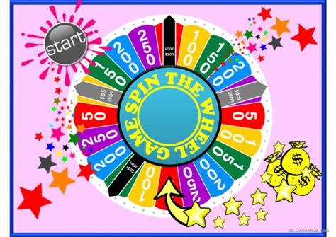 Spin The Wheel Revision Game Gener English Esl Powerpoints