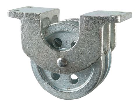 Peerless Double Pulley Block Bolt On Designed For Wire Rope 14 In