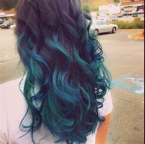 I Like The Fading Into A Natural Color Hair Styles Blue