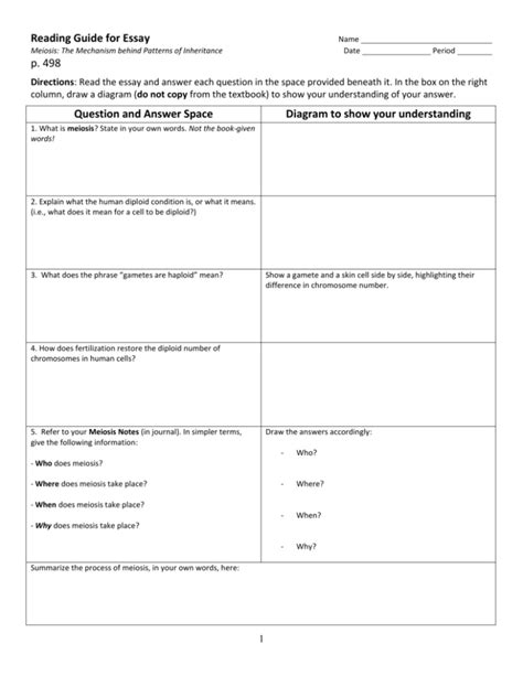 Meiosis Diary Of An Alevel Student