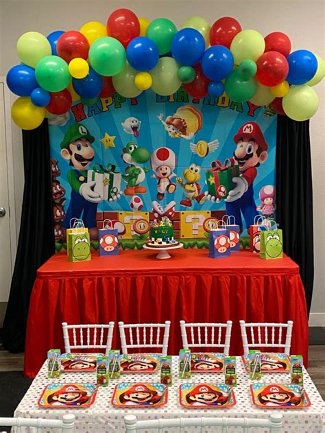Super Mario Birthday Theme Super Mario Birthday Party Mario Bros
