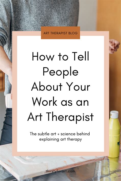 How To Tell People What You Do As An Art Therapist — Thirsty For Art