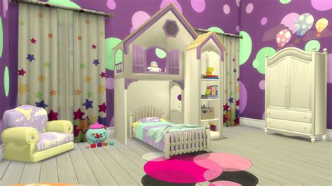 Sims 4 Cc Download Fairytale Bedroom Set For Toddlers Sanjana Sims