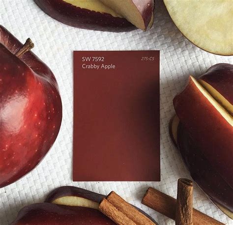 Get design inspiration for painting projects. Crabby Apple is one of our favorite colors to use on front ...