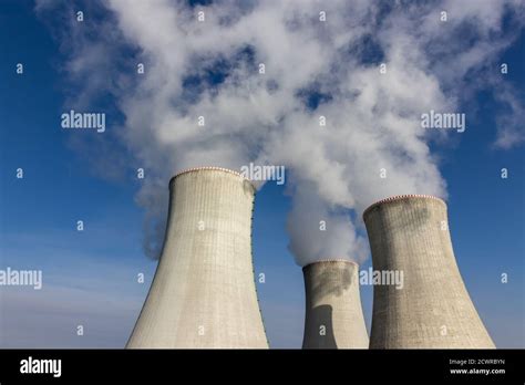Cooling Towers Of A Nuclear Power Plant Stock Photo Alamy