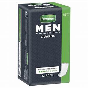 Buy Depend Guards For Men One Size Fits All 12 Pack Online At Chemist