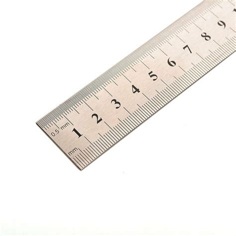Metal Ruler Stainless Steel Double Sided 15cm 20cm 30cm Precision