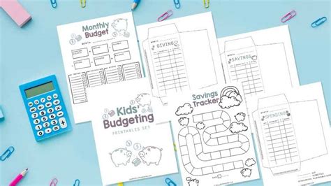 Free Budgeting For Kids Printable Kit Saving Dollars And Sense