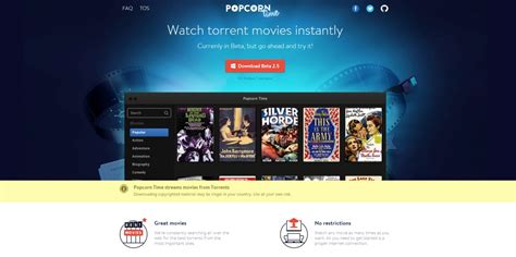Here we have listed 35 best movies streaming and downloading websites. Popcorn Time: Pirated Movie Streaming Software Now ...