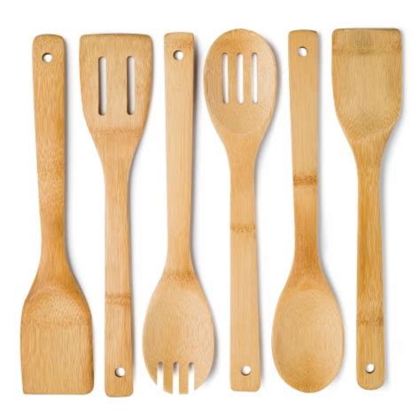 Cooking Light Bamboo Kitchen Tool Set 6 Pc Marianos