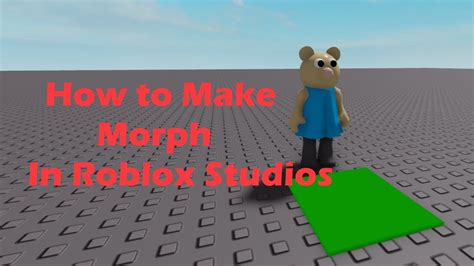 How To Make Morphs In Roblox Studio Roblox Youtube