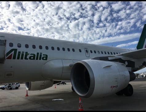 Review Alitalia Business Class Airbus A320 Rom Nach Frankfurt