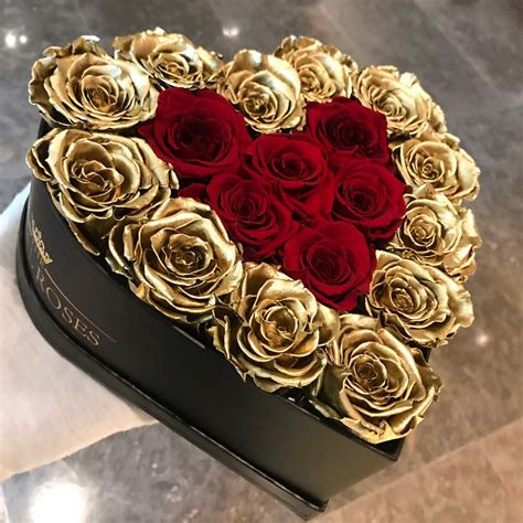 Real Long Lasting Roses Heart Shaped Box Lasts Over 1 Year