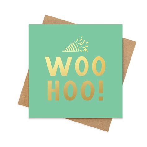 Buy Woo Hoo Congratulations Card Woo Hoo Metallic Proud Of You Card