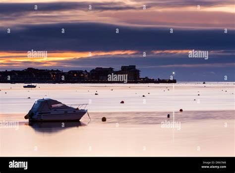 View Over River Exe Towards Exmouth From Starcross Devon England Uk