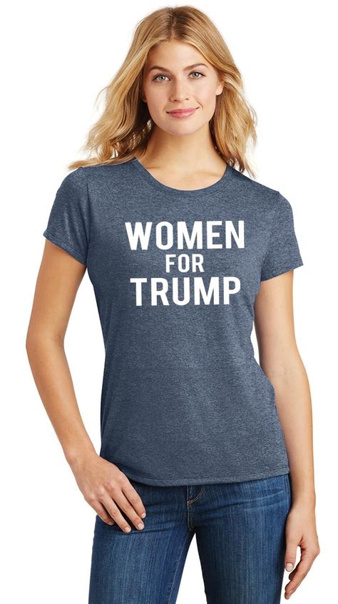 Ladies Women For Trump Tri Blend Tee Political Republican Rally Gun