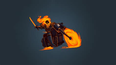 Ghost Rider Minimalism Hd Wallpaperhd Artist Wallpapers4k Wallpapers