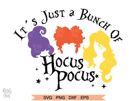 Hocus Pocus Svg Halloween Svg Its Just A Bunch Of Hocus Etsy Canada