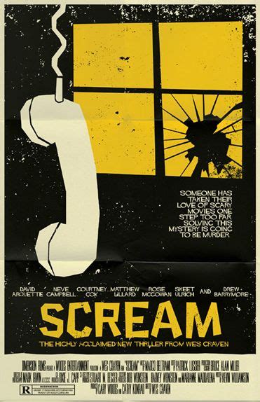 20 Affiches Du Cinéma Dhorreur Revisitées Scream Affiche Réalisée